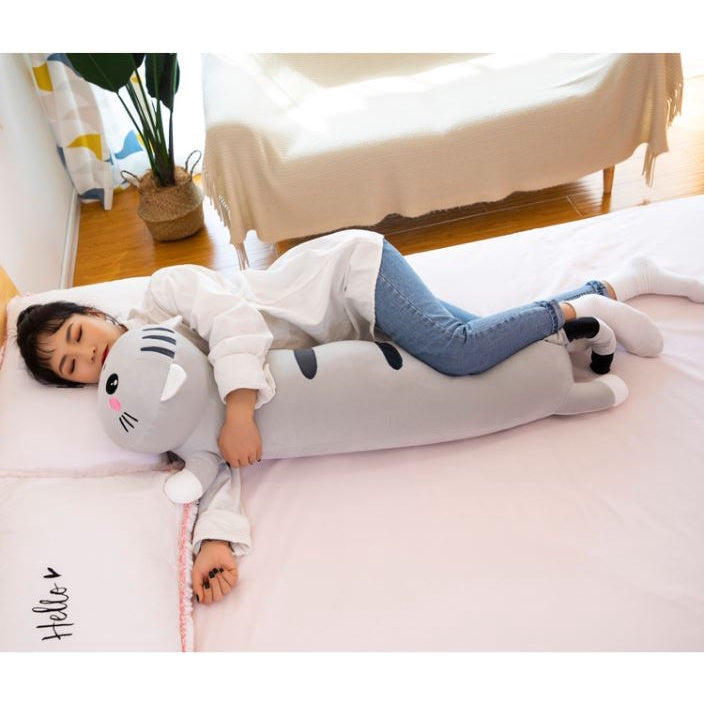 50cm/90cm/130cm Kawai Cat Pilow Bolster Animal Stuffed Toys
