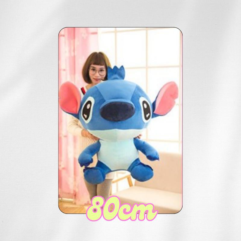 30cm/50cm/80cm Lilo Stitch Doll Plushie Toy Anak Patung Angel Sleeping Pillow Birthday Gift Best Hug Children Doll
