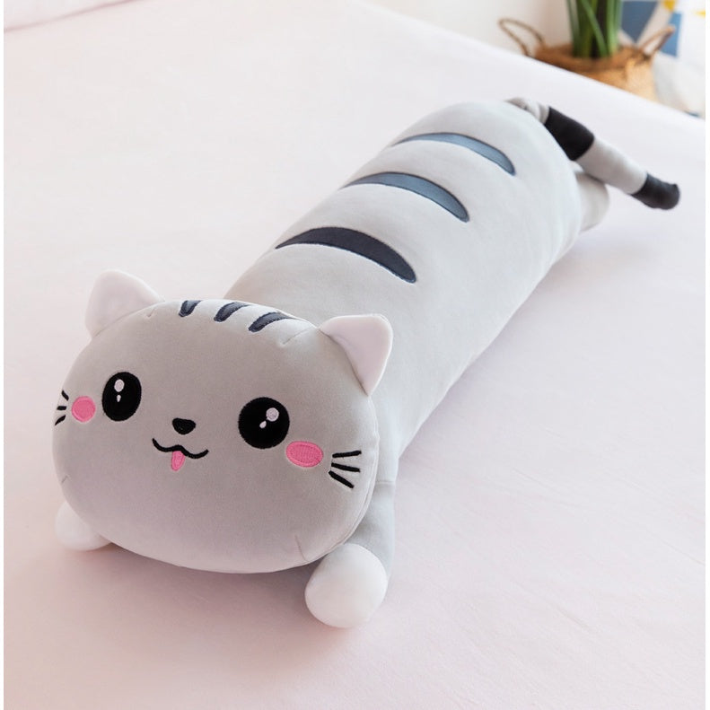 50cm/90cm/130cm Kawai Cat Pilow Bolster Animal Stuffed Toys