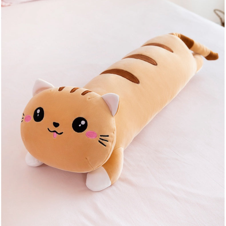 50cm/90cm/130cm Kawai Cat Pilow Bolster Animal Stuffed Toys