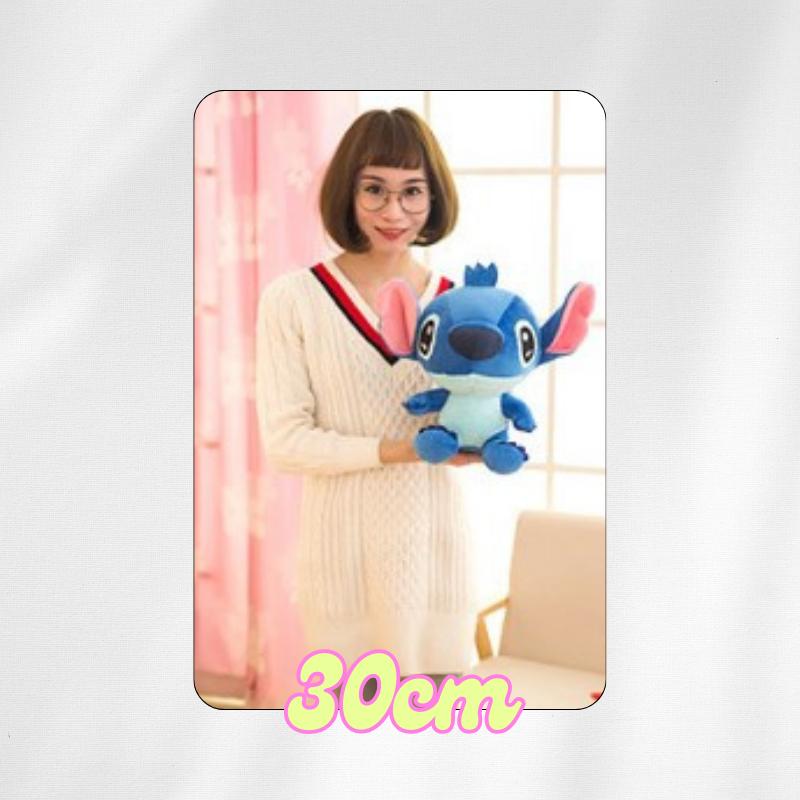 30cm/50cm/80cm Lilo Stitch Doll Plushie Toy Anak Patung Angel Sleeping Pillow Birthday Gift Best Hug Children Doll