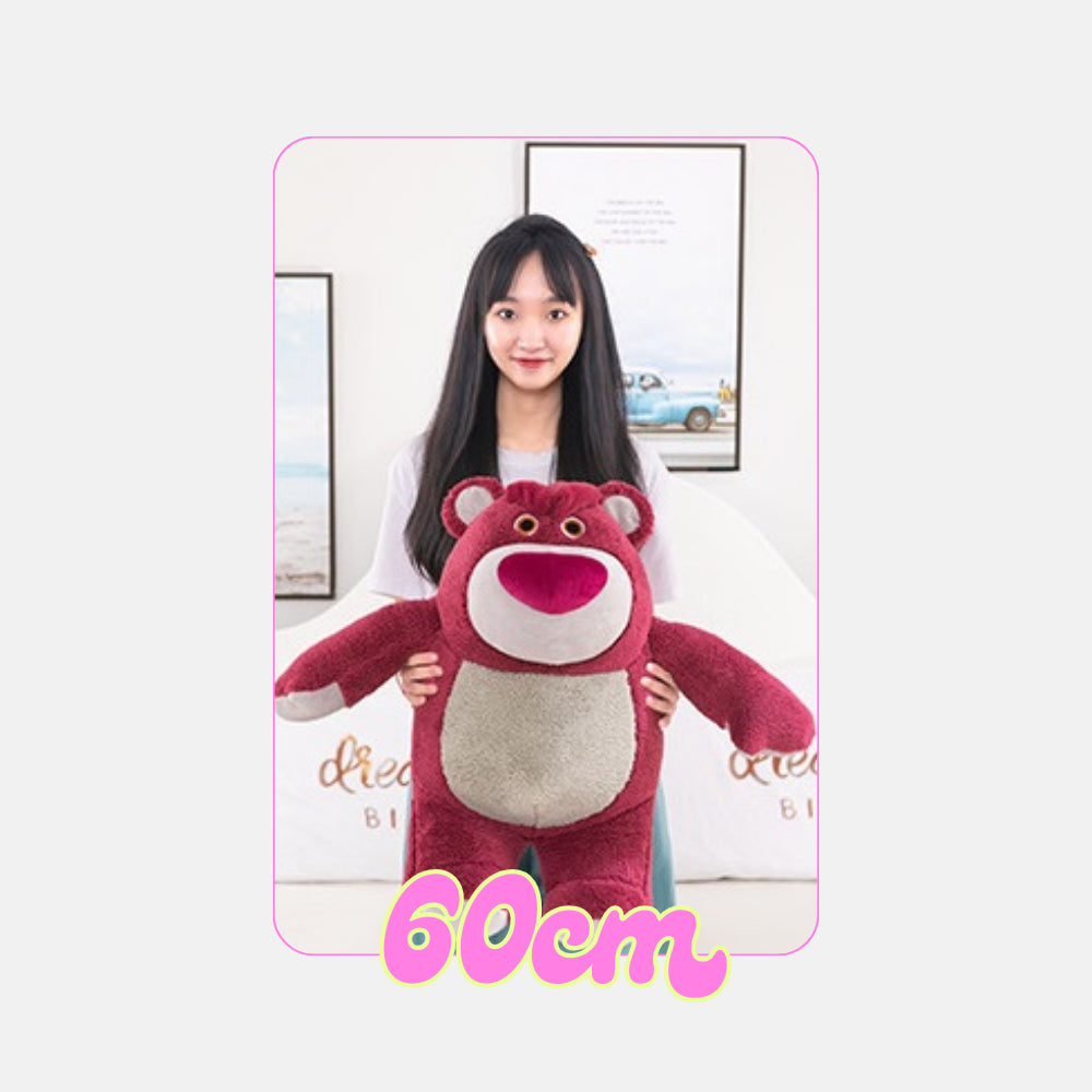 27cm/60cm Lotso Strawberry Bear Animal Stuffed Toys Plushie Toy Kids Doll Birthday Gift
