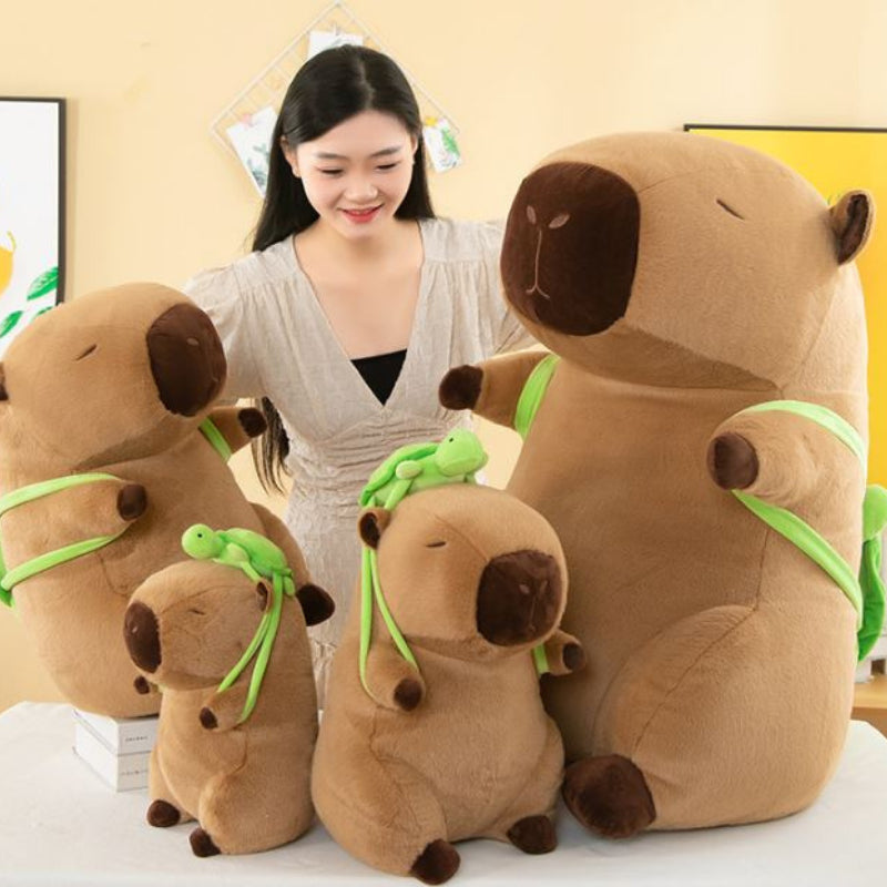 Capybara Plush Toy ā Patung Lembut Capybara Comel 35cm/55cm/90cm | Bantal Peluk Stuffed Animal Gift Hadiah