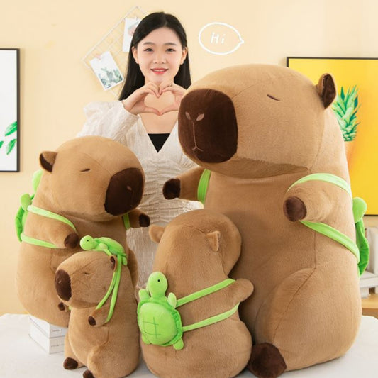 Capybara Plush Toy – Patung Lembut Capybara Comel 35cm/55cm/90cm | Bantal Peluk Stuffed Animal Gift Hadiah