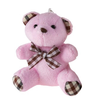 5pcs/Pack 11cm Mini Teddy Bear with Ribbon and Keyring