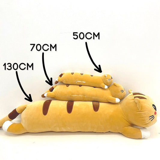 50cm/90cm/130cm Kawai Cat Pilow Bolster Animal Stuffed Toys