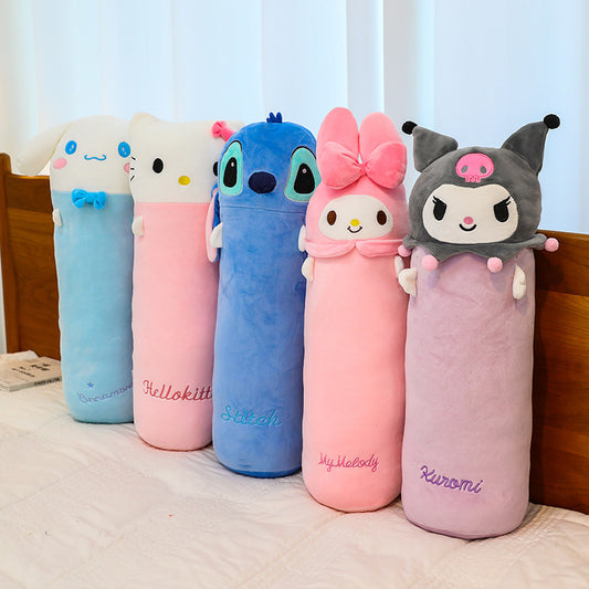 60cm/80cm/100cm Kuromi Melody Round Pillow Bolster Dolls