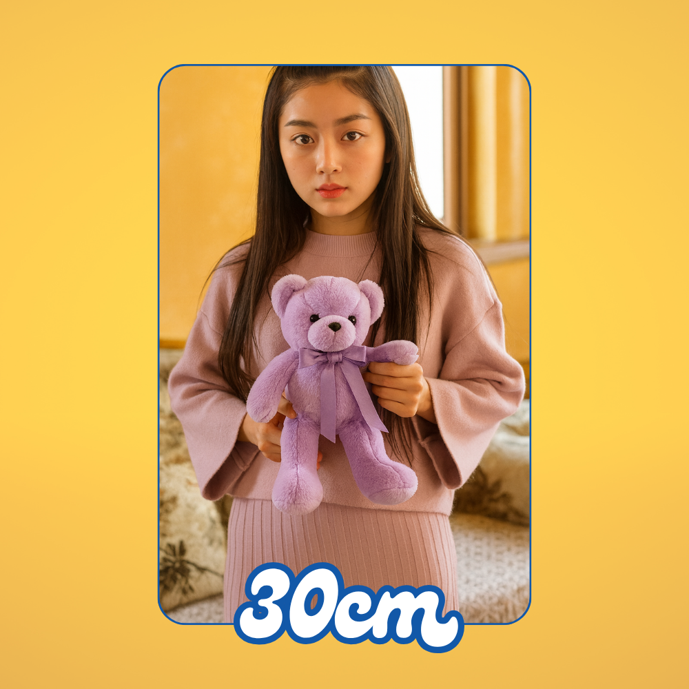 Small Ribbon Teddy Bear - 30cm