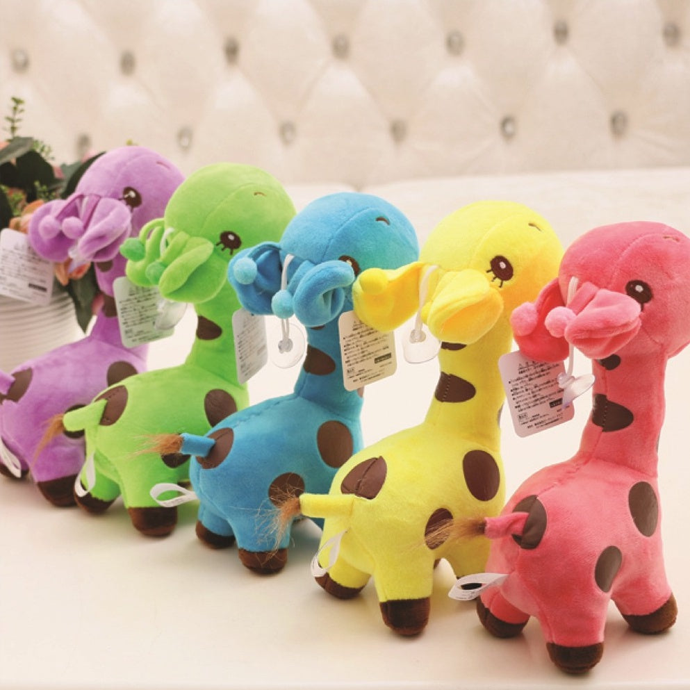 18cm Mini Giraffe Doll Animal Stuffed Toys (3pcs/Pack)
