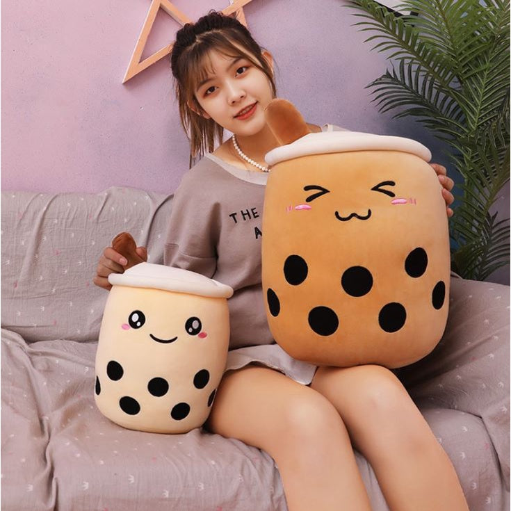 24cm/50cm/70cm Boba Bubble Milk Tea Plush Toys