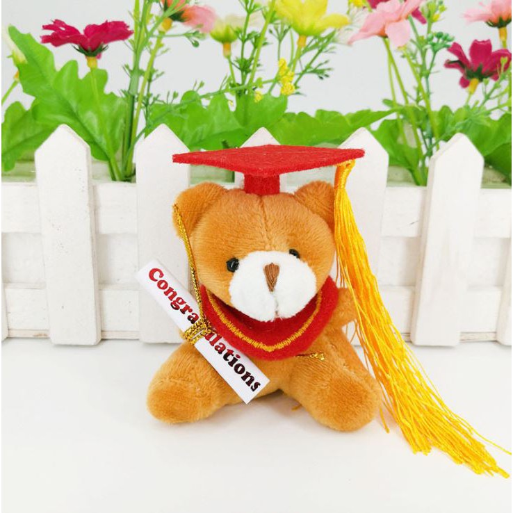 5pcs/Pack 7cm Graduation Teddy Bear