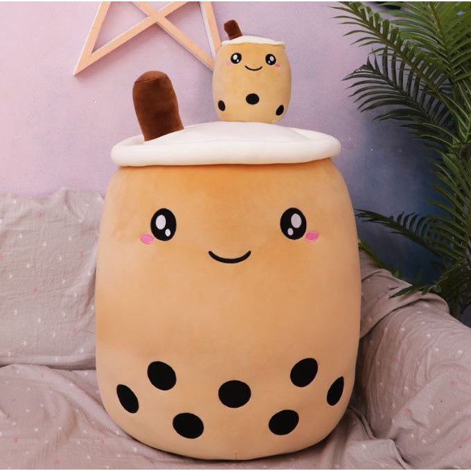 24cm/50cm/70cm Boba Bubble Milk Tea Plush Toys