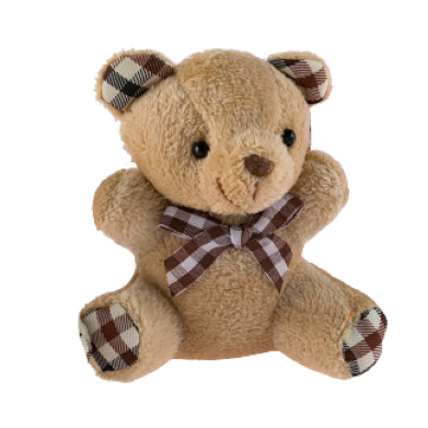 Mini Teddy Bear with Keyring - 11cm (5pcs/pack)
