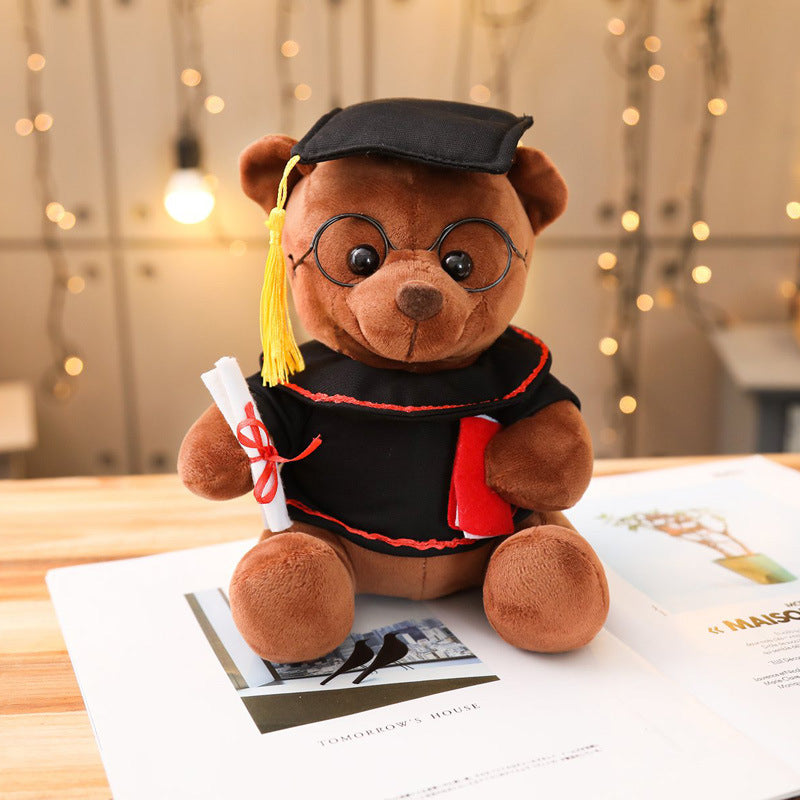 23cm Graduation Bear with Glasses