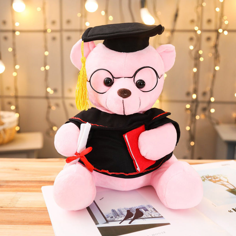 23cm Graduation Bear with Glasses