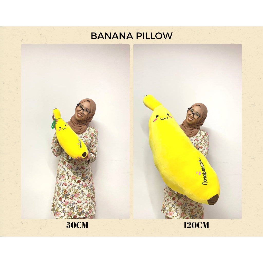 50cm/120cm Banana Fruit Dolls Bolster Pillow