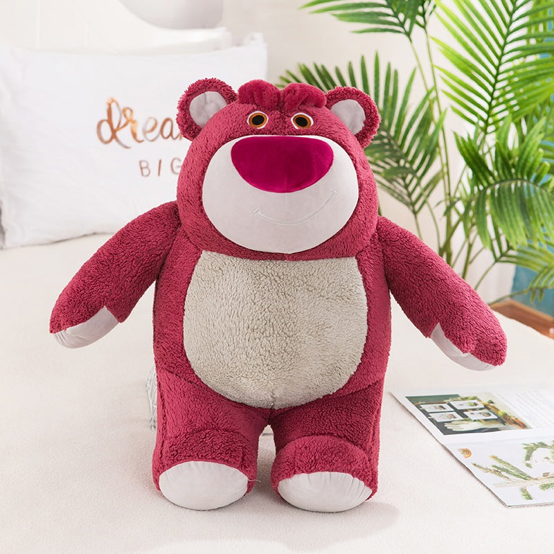27cm/60cm Lotso Strawberry Bear Animal Stuffed Toys Plushie Toy Kids Doll Birthday Gift