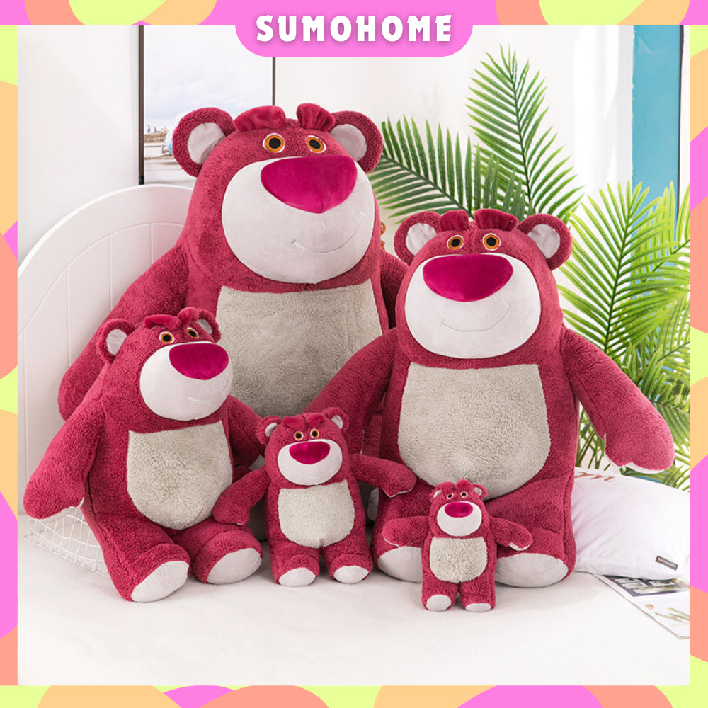 [SH] 27cm/60cm Lotso Strawberry Bear Animal Stuffed Toys Plushie Toy Kids Doll Birthday Gift