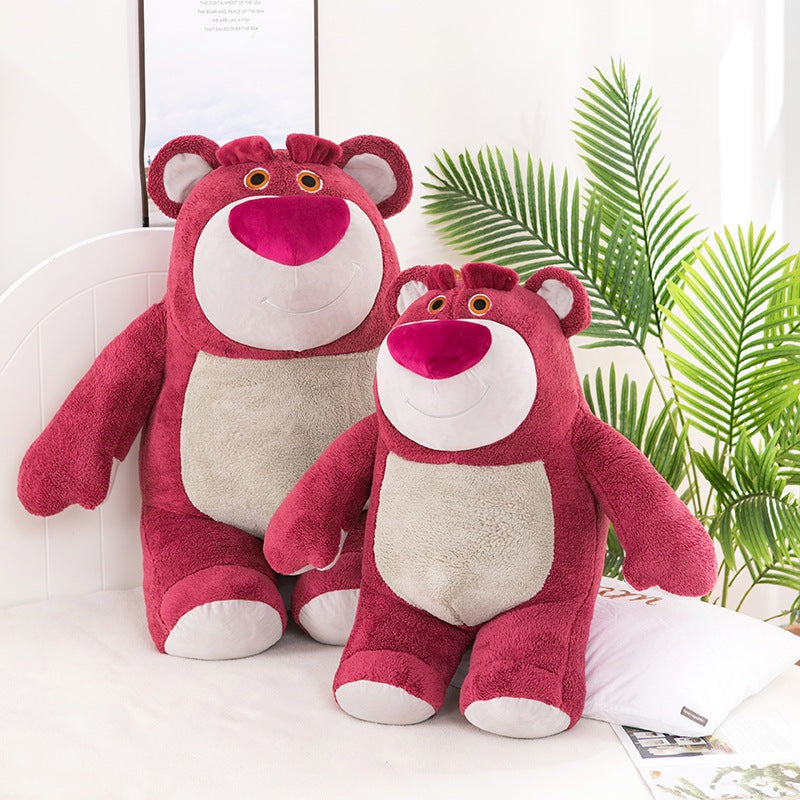27cm/60cm Lotso Strawberry Bear Animal Stuffed Toys Plushie Toy Kids Doll Birthday Gift