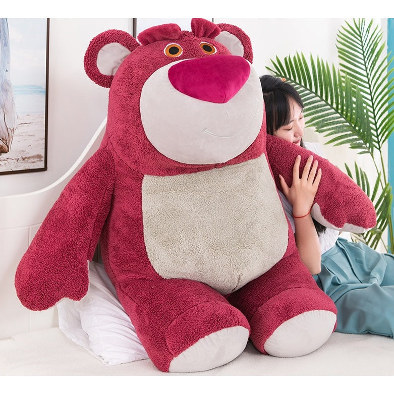 27cm/60cm Lotso Strawberry Bear Animal Stuffed Toys Plushie Toy Kids Doll Birthday Gift