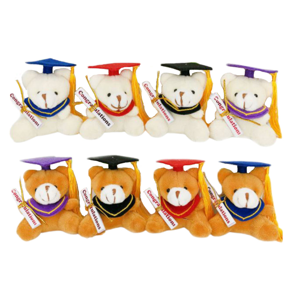 5pcs/Pack 7cm Graduation Teddy Bear