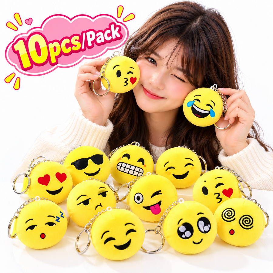 Emoji Keychain (10 Pack)