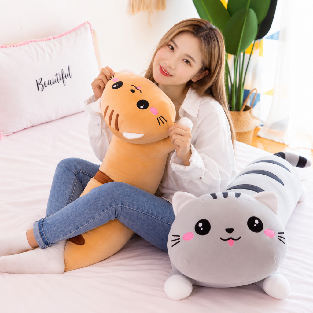 Kawaii Long Cat Pillow – photo 3