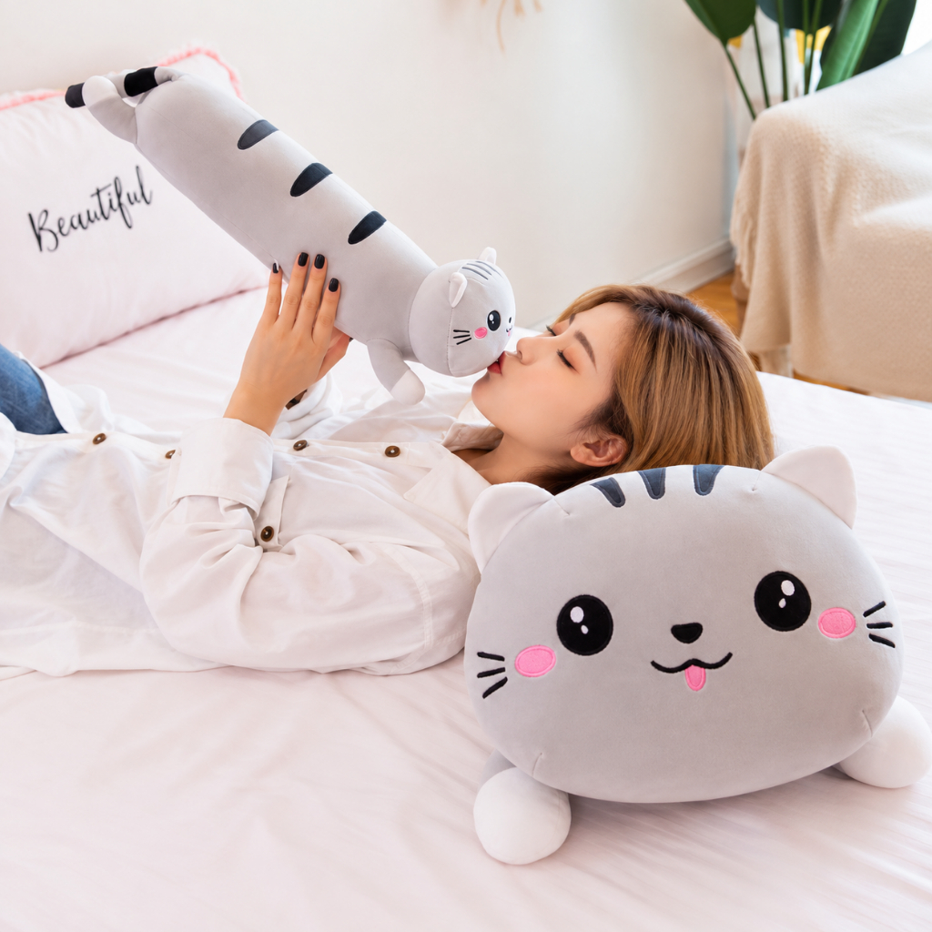 Kawaii Long Cat Pillow – photo 6
