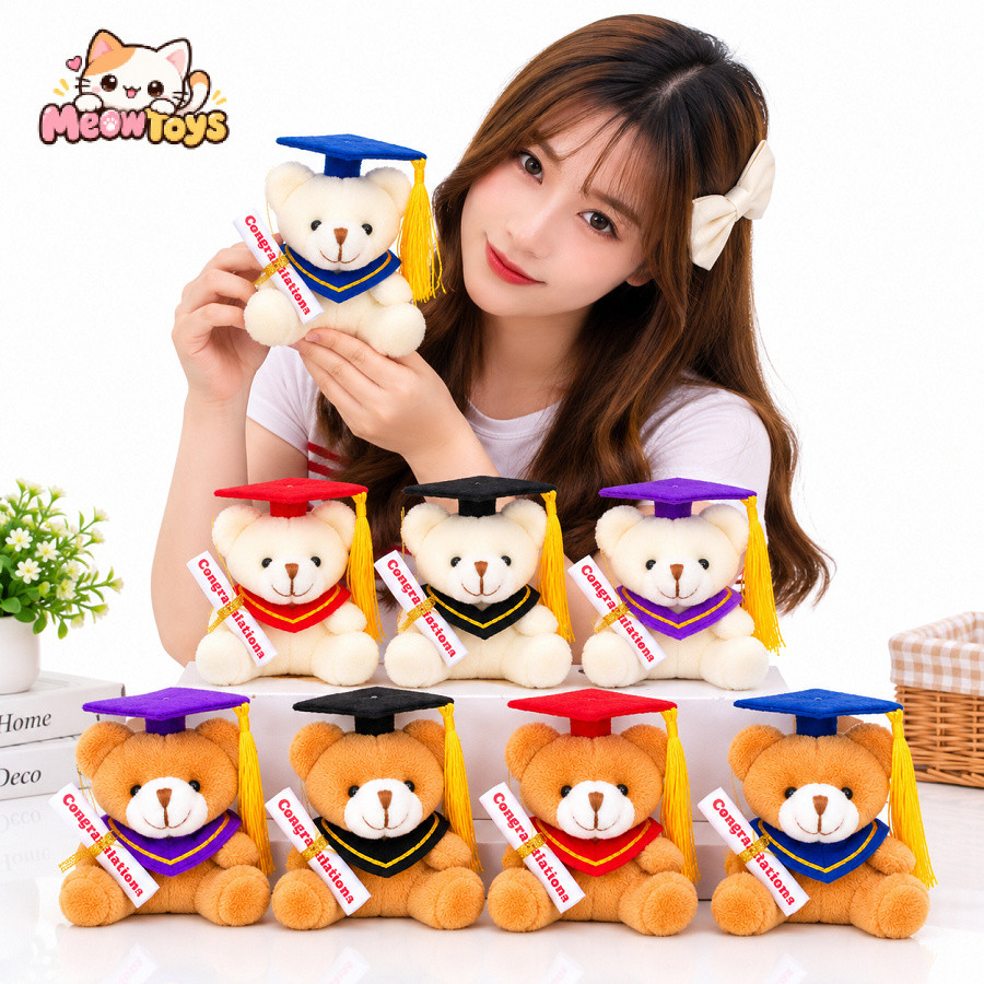 Mini Graduation Bear 7cm (5 Pack)