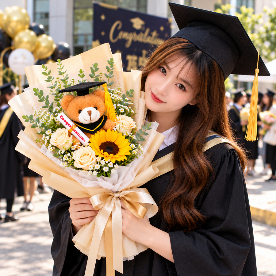 Mini Graduation Bear 7cm (5 Pack) – photo 2
