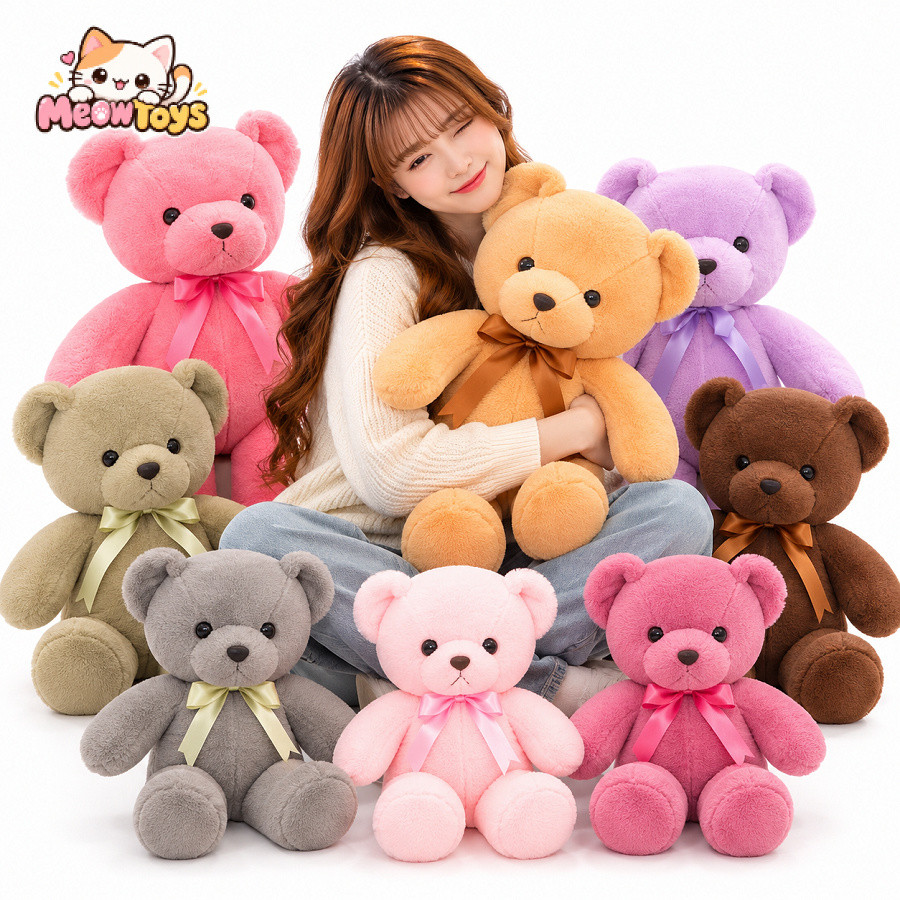 Teddy Bear with Bow 30cm