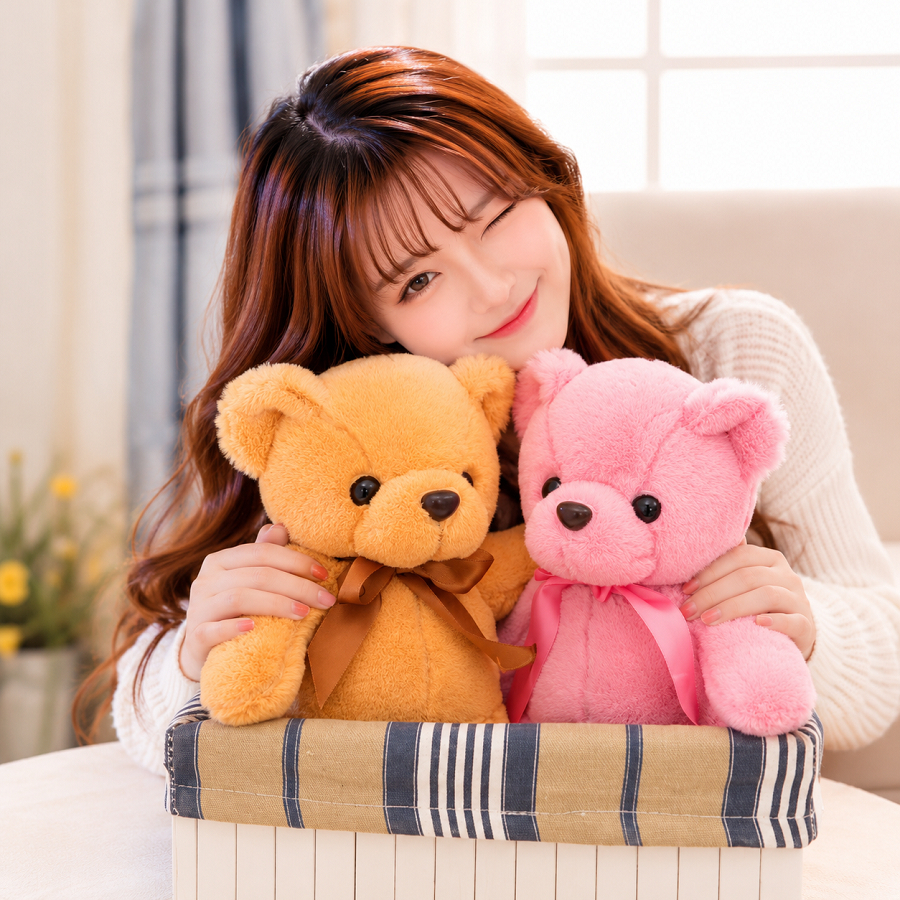 Teddy Bear with Bow 30cm – photo 4